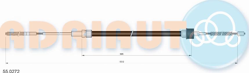 Adriauto 55.0272 - Cable, parking brake parts5.com