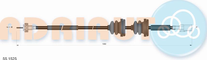 Adriauto 551525 - Tacho Shaft www.parts5.com