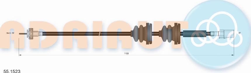 Adriauto 551523 - Tacho Shaft www.parts5.com