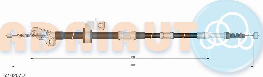 Adriauto 52.0207.2 - Zicovod,rocna zavora www.parts5.com