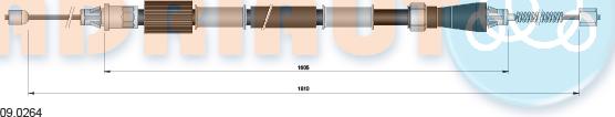 Adriauto 09.0264 - Cable, parking brake parts5.com