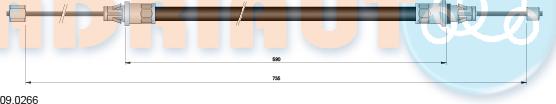 Adriauto 09.0266 - Cablu, frana de parcare www.parts5.com