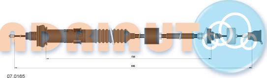 Adriauto 07.0165 - Clutch Cable www.parts5.com