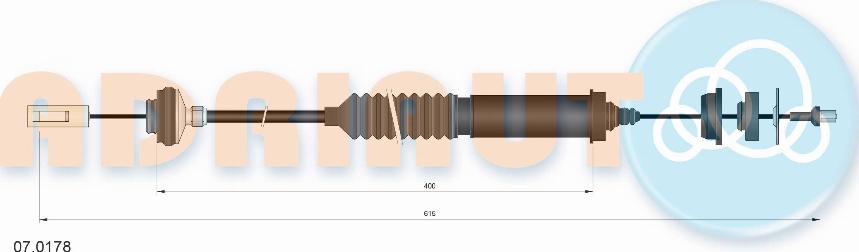 Adriauto 07.0178 - Clutch Cable www.parts5.com