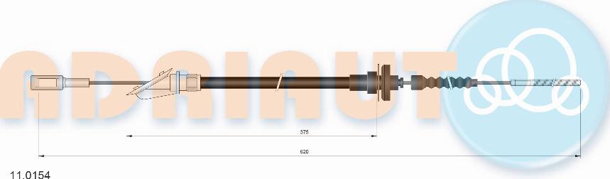 Adriauto 11.0154 - Clutch Cable www.parts5.com