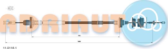 Adriauto 11.0116.1 - Tross,sidurikasutus www.parts5.com