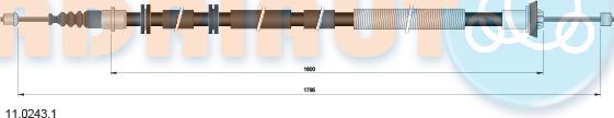 Adriauto 11.0243.1 - Cablu, frana de parcare www.parts5.com