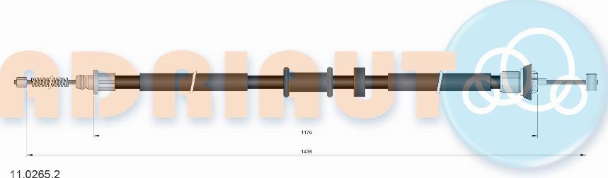 Adriauto 11.0265.2 - Tel halat, el freni www.parts5.com