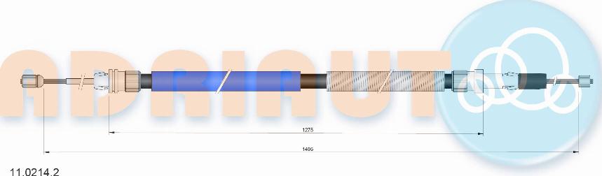 Adriauto 11.0214.2 - Cable, parking brake www.parts5.com