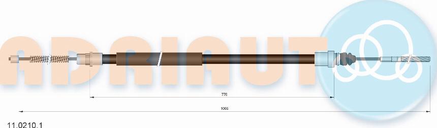 Adriauto 11.0210.1 - Cable, parking brake www.parts5.com