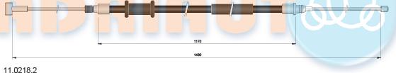 Adriauto 11.0218.2 - Tel halat, el freni www.parts5.com