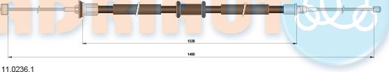 Adriauto 11.0236.1 - Cablu, frana de parcare www.parts5.com