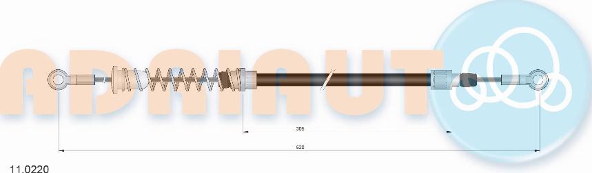 Adriauto 11.0220 - Cable, parking brake www.parts5.com