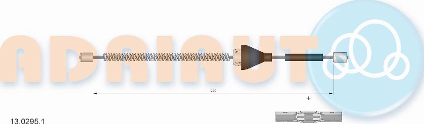 Adriauto 13.0295.1 - Cable, parking brake www.parts5.com