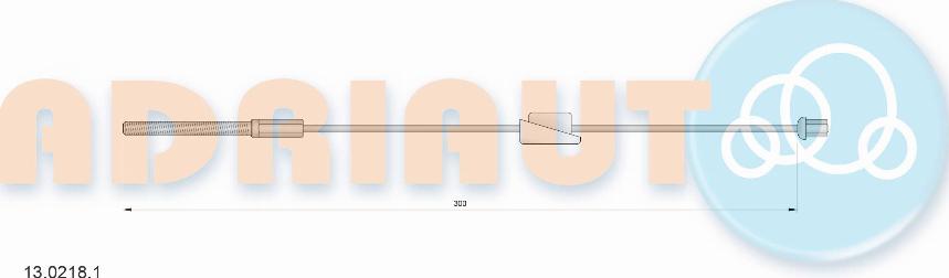 Adriauto 13.0218.1 - Cable, parking brake www.parts5.com