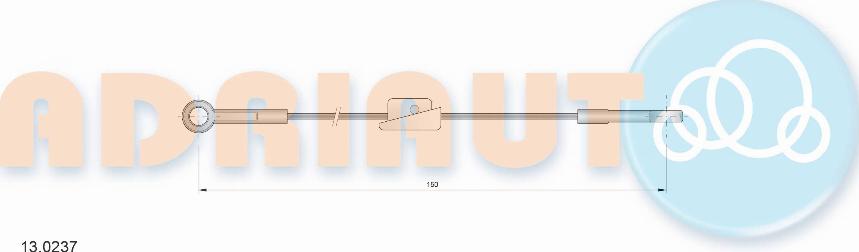 Adriauto 13.0237 - Cable, parking brake www.parts5.com