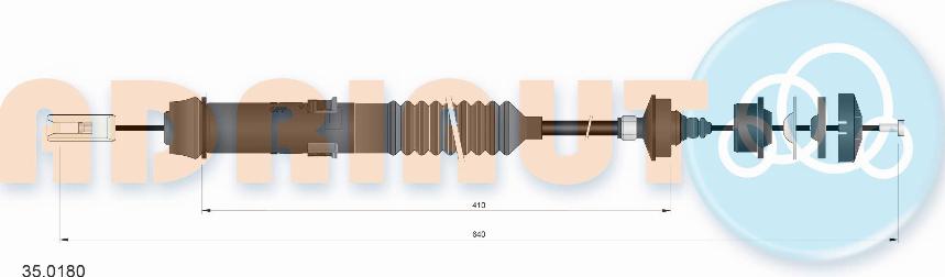 Adriauto 35.0180 - Tirette à câble, commande d'embrayage www.parts5.com