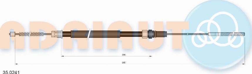 Adriauto 35.0241 - Cable, parking brake www.parts5.com