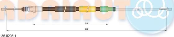 Adriauto 35.0208.1 - Cięgło, hamulec postojowy www.parts5.com