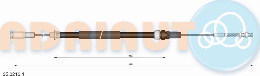 Adriauto 35.0213.1 - Cable, parking brake www.parts5.com