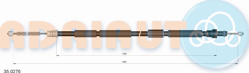 Adriauto 35.0276 - Ντίζα, φρένο ακινητοποίησης www.parts5.com