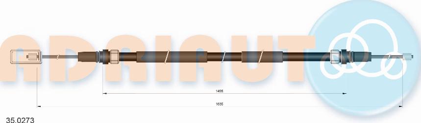 Adriauto 35.0273 - Cable, parking brake www.parts5.com