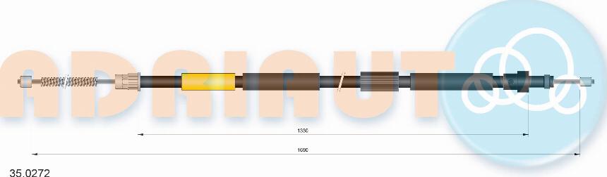 Adriauto 35.0272 - Ντίζα, φρένο ακινητοποίησης www.parts5.com