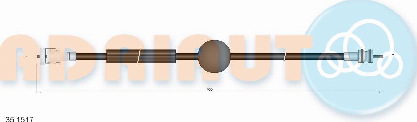 Adriauto 35.1517 - Osovinica tahometra www.parts5.com