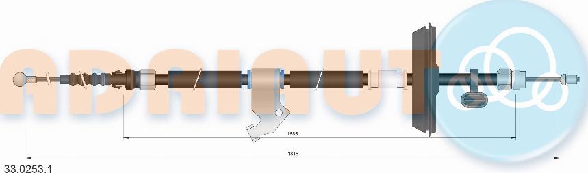 Adriauto 33.0253.1 - Tross,seisupidur parts5.com