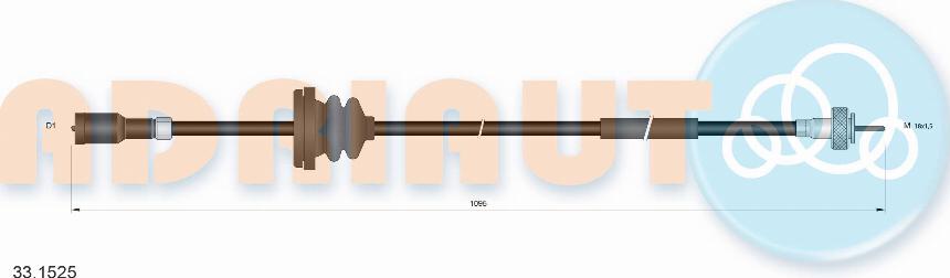 Adriauto 331525 - Tacho Shaft www.parts5.com