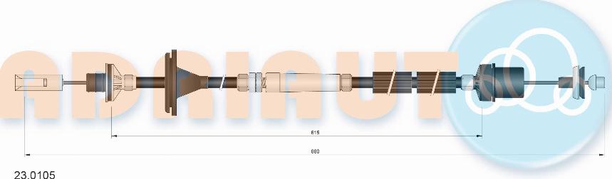 Adriauto 23.0105 - Clutch Cable parts5.com