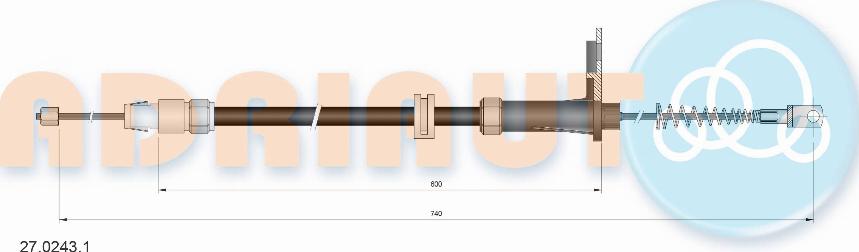 Adriauto 27.0243.1 - Tross,seisupidur www.parts5.com