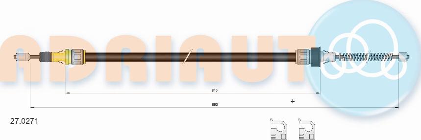 Adriauto 27.0271 - Cable, parking brake www.parts5.com