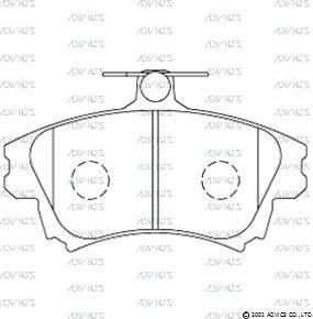 AISIN SN966 - Set placute frana,frana disc www.parts5.com