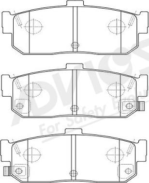 ADVICS-SEA B2N022Y - Brake Pad Set, disc brake www.parts5.com