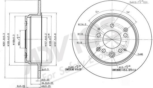 ADVICS-SEA C6R247 - Kočni disk www.parts5.com