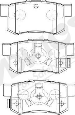 ADVICS-SEA C2N061Y - Komplet zavornih oblog, ploscne (kolutne) zavore www.parts5.com