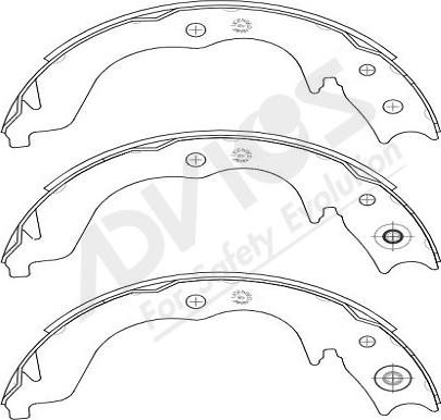 ADVICS-SEA D8N006Y - Комплект тормозов, ручник, парковка www.parts5.com