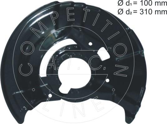 AIC 55978 - Splash Panel, guard, brake disc parts5.com