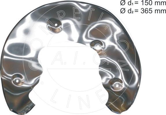 AIC 56400 - Zascitna plocevina (proti skropljenju), zavorni kolut www.parts5.com