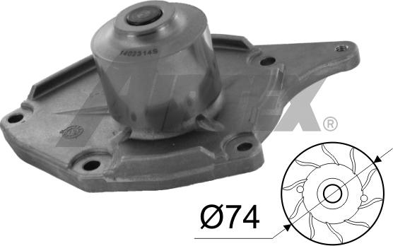 Airtex 1746 - Vízszivattyú www.parts5.com