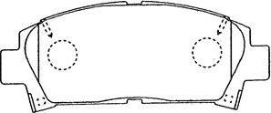 AISIN A1N053 - Brake Pad Set, disc brake www.parts5.com