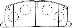 AISIN A1N034 - Bremsbelagsatz, Scheibenbremse www.parts5.com