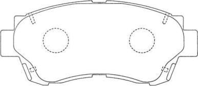 AISIN ASN-157 - Brake Pad Set, disc brake www.parts5.com