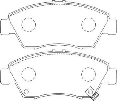 AISIN ASN-250 - Σετ τακάκια, δισκόφρενα www.parts5.com