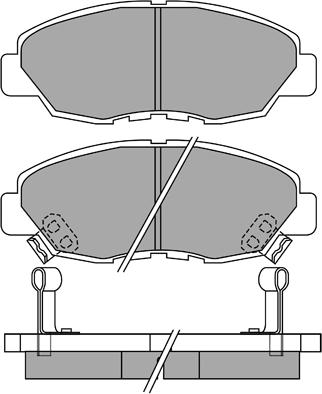 AISIN ASN-2064 - Σετ τακάκια, δισκόφρενα www.parts5.com