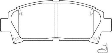 AISIN ASN-2039 - Brake Pad Set, disc brake www.parts5.com