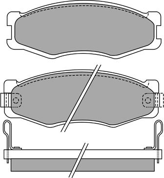 AISIN ASN-2076 - Brake Pad Set, disc brake www.parts5.com