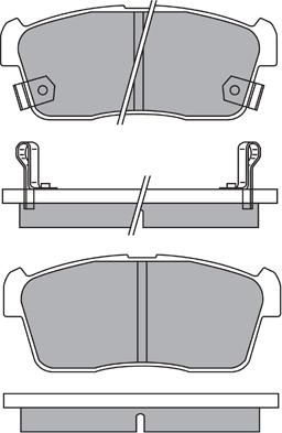 AISIN ASN-2155 - Set placute frana,frana disc www.parts5.com