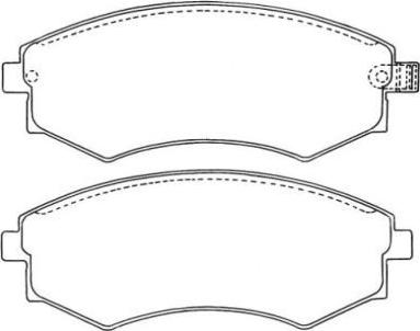 AISIN ASN-211 - Brake Pad Set, disc brake www.parts5.com